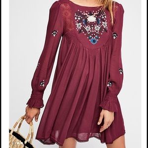 Free People Moya Embroidered Dress